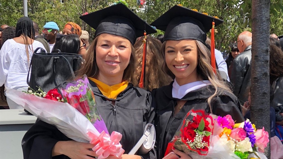 Immigrant Mom and Daughter Graduate From The Same University On The Same Day