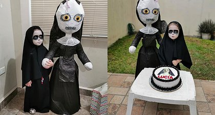 Forget Disney, This 3yo Mexican Girl Insisted On A "The Nun"-Themed Horror Birthday Party