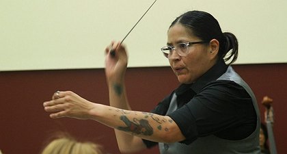 Tatted, Mexican-American Female Conductor: They Told Her She Couldn't, So She Did